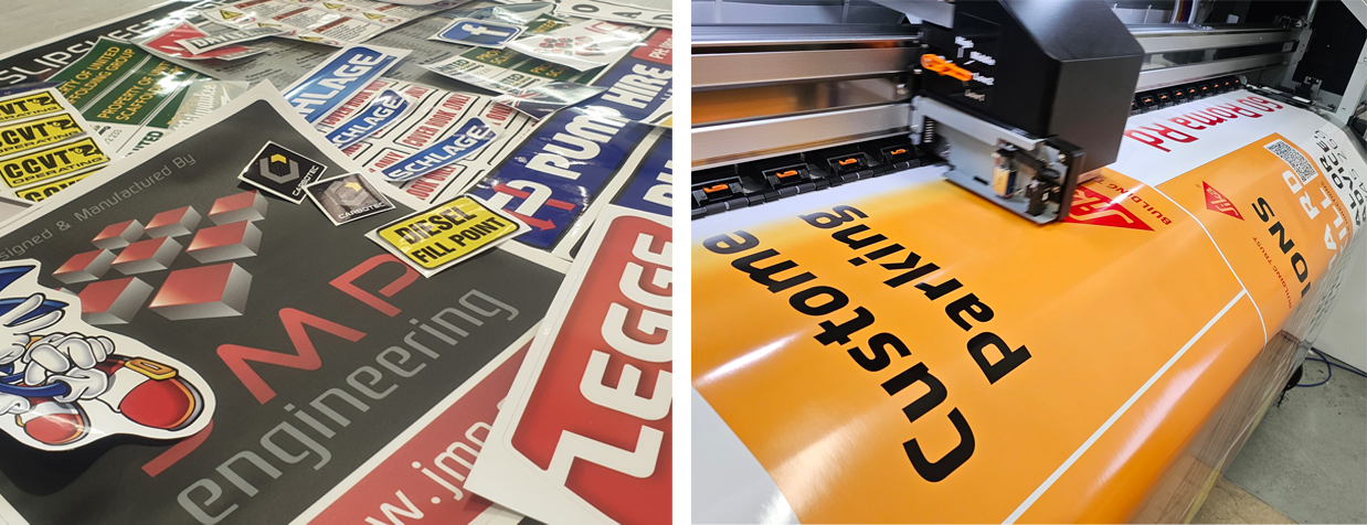 Custom stickers & digital printer